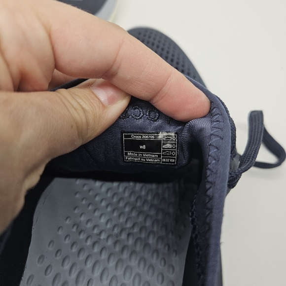 Crocs navy LiteRide 360 Pacer Sneaker size 8 - Picture 8 of 8
